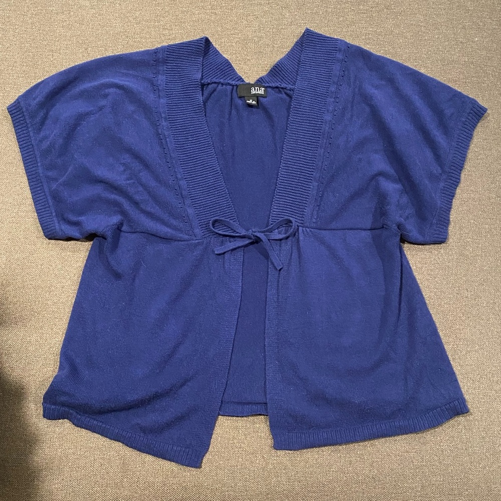 Navy Blue Cardigan / Shaw / Cover Up